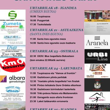 Festak: Iraetako santainesak