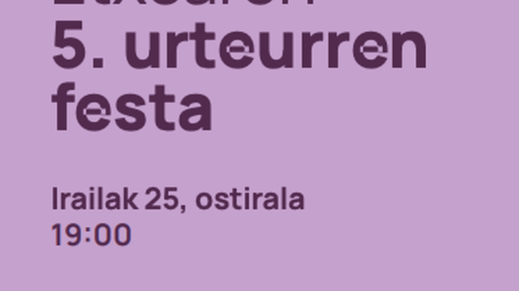Emakumeon Etxearen urteurren festa