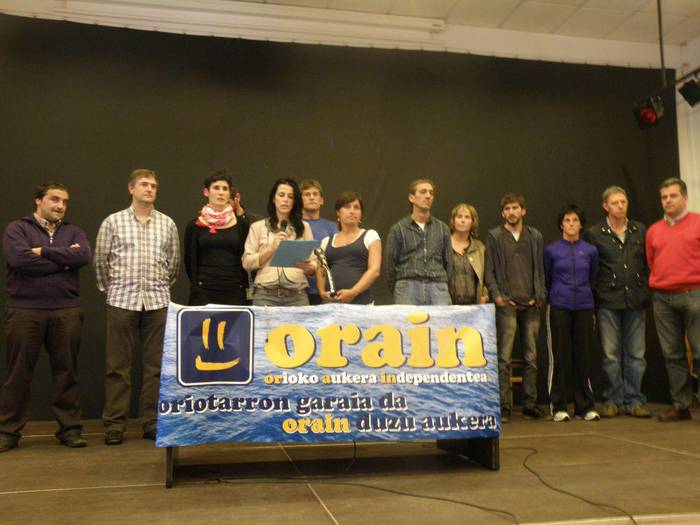 Orion Bilduk hartuko du alkatetza