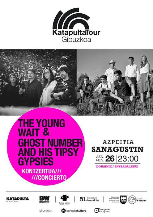 Kontzertua: Ghost Number & His Tipsy Gypsies eta The Young Wait (Katapulta Tour)