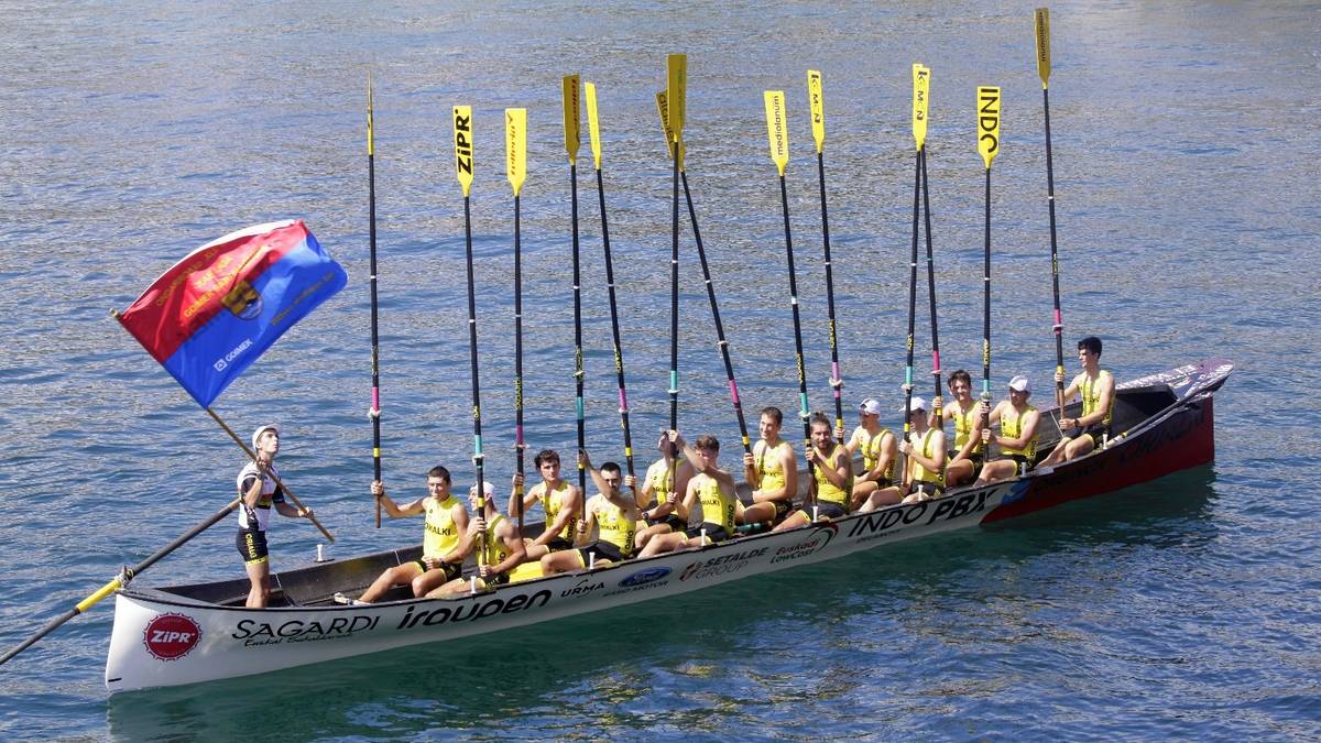 Liga irabaztetik bi estropadara dago Orio B