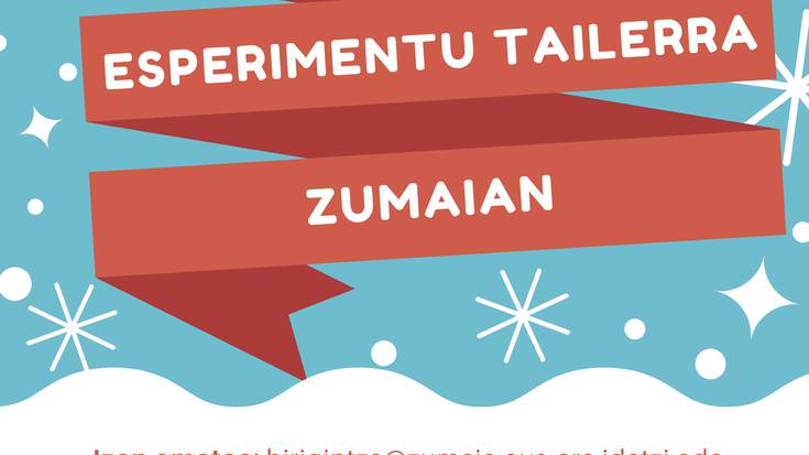 Kimikarin esperimentu tailerra