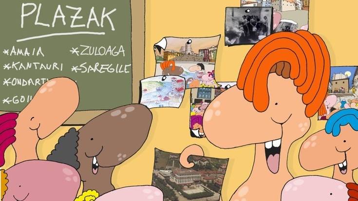 Herriko plazak egutegi bihurtu ditu udaleko Euskara Zerbitzuak