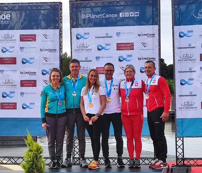 Xabier Osa piraguistak urrea eta brontzea irabazi ditu Beteranoen Munduko Maratoi Txapelketan