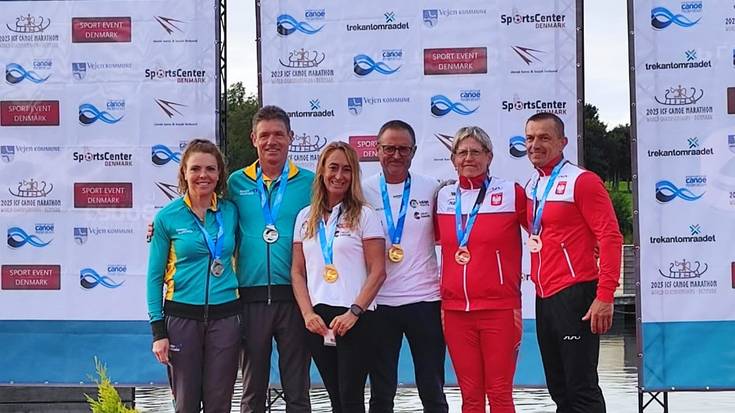 Xabier Osa piraguistak urrea eta brontzea irabazi ditu Beteranoen Munduko Maratoi Txapelketan