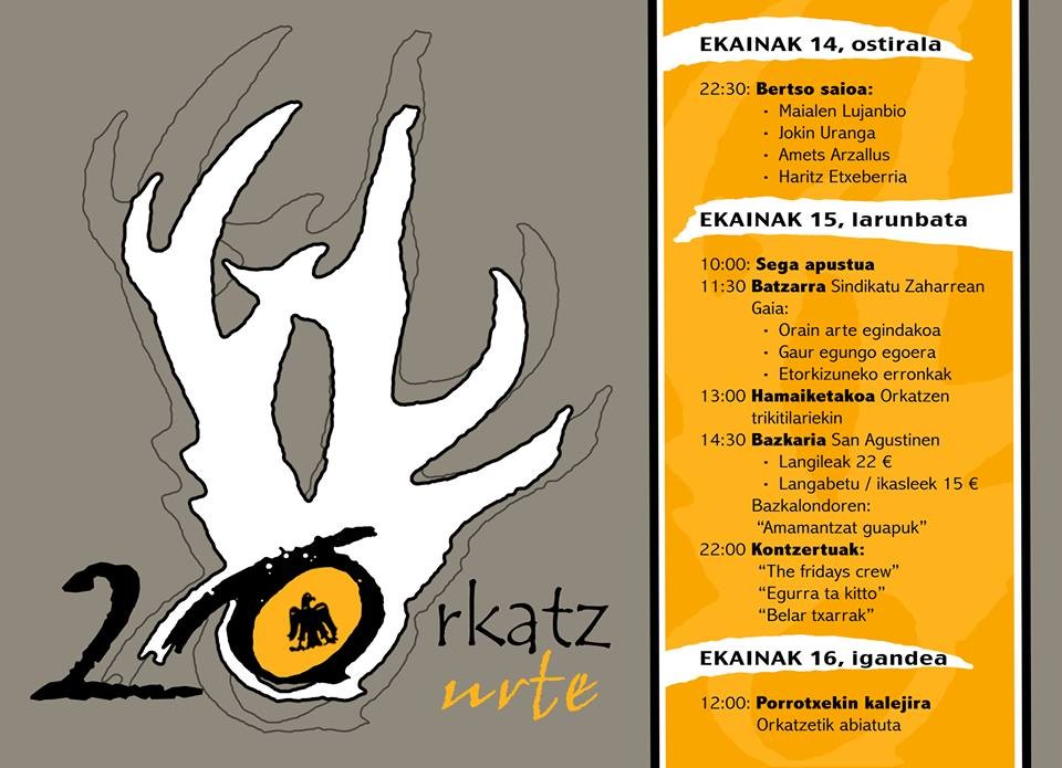 Orkatz Kultur Elkartearen XX. urteurrena