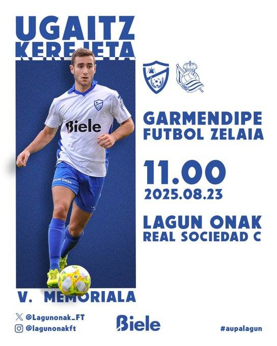 Ugaitz Kerejetaren oroimenezko norgehiagoka: Lagun Onak eta Reala B