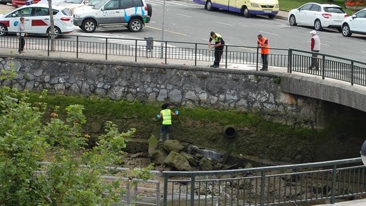 Isurketa bat izan da gaur goizean Narruondo ibaian