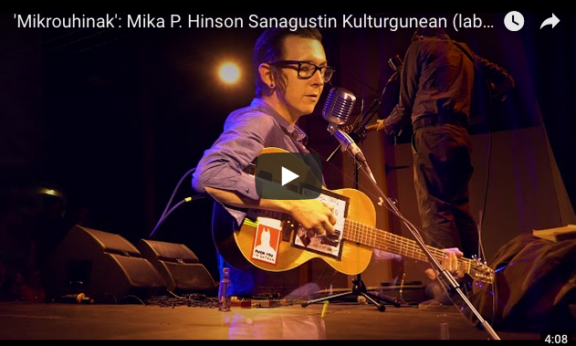 BIDEOA: Micah P. Hinsonen ahotsak hartu zuen zapatuan Sanagustin kulturgunea
