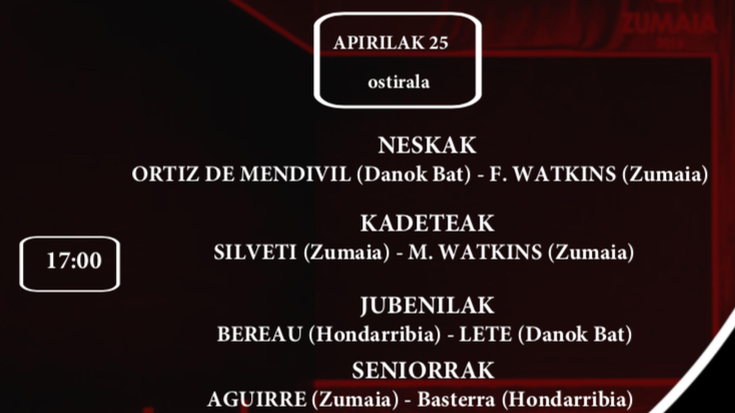 Aste honetako pilota partidak