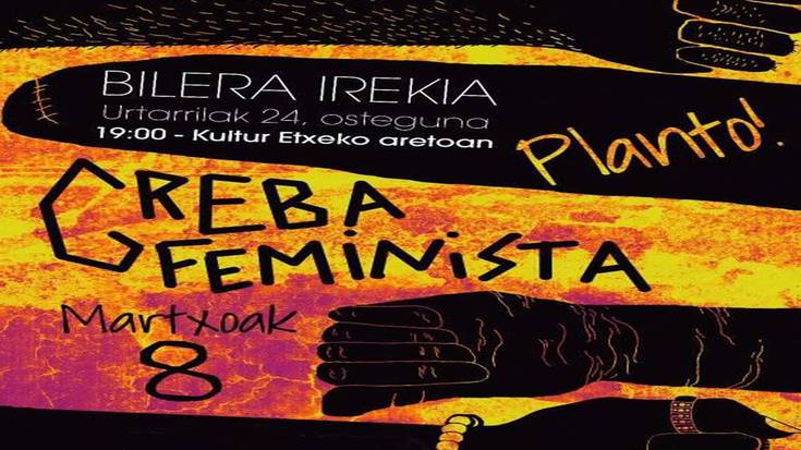 Greba feminista antolatzeko bilera irekia antolatu du Orioko Xaltxerak taldeak, ostegunerako