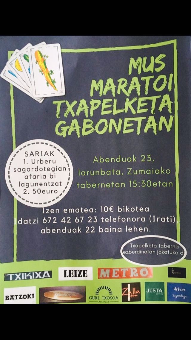 Mus Maratoi Txapelketa egingo da abenduaren 23an
