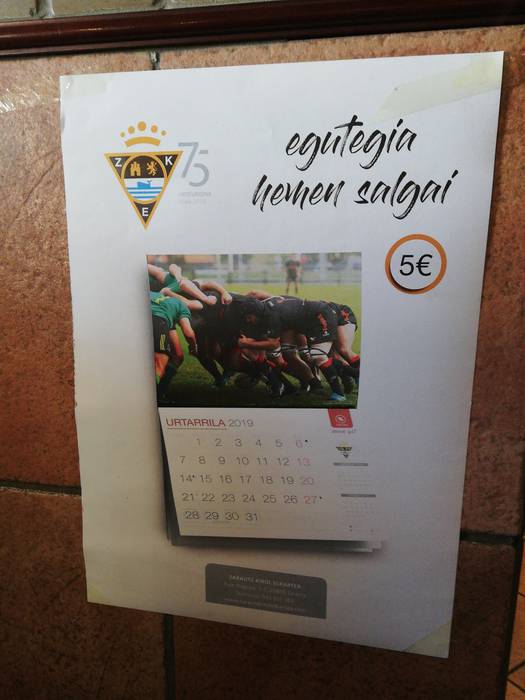 Salgai daude ZKEren egutegiak