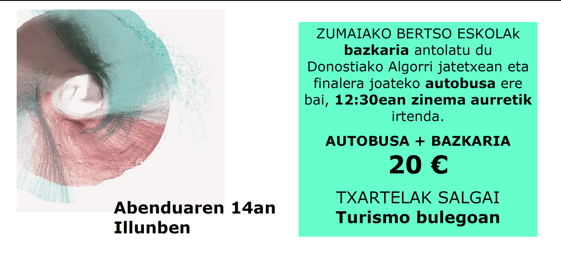 Finalerako autobusa eta bazkaria
