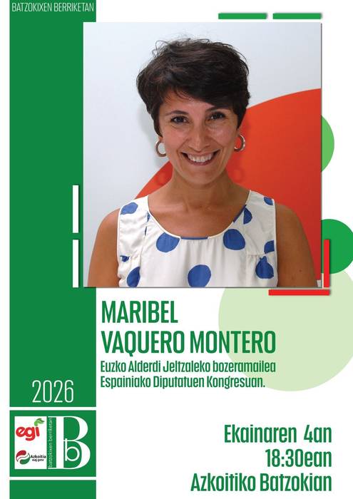 Maribel Vaqueroren hitzaldia