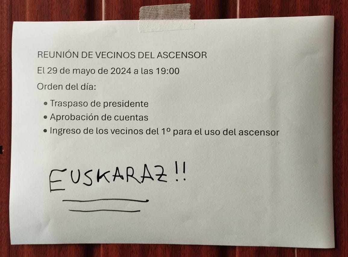 (👎) Euskaldunei gazteleraz