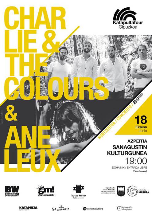 Charlie &amp; The Colours Perlak taldearen ordez, igandean Sanagustinen