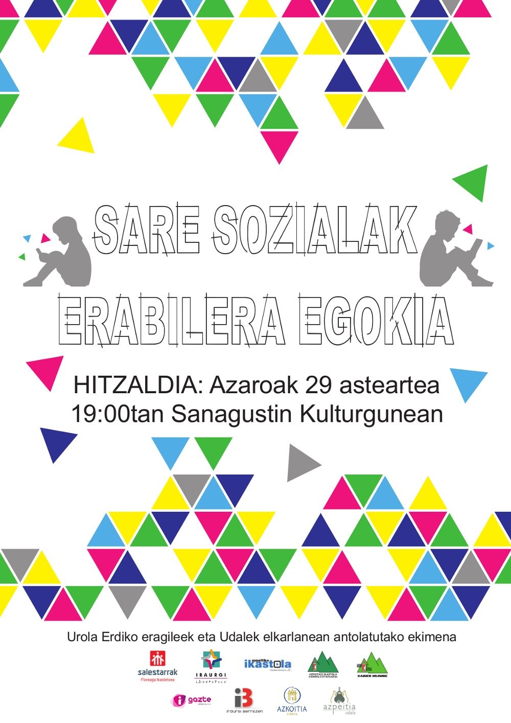 'Sare sozialak: erabilera egokia' hitzaldia, asteartean Sanagustinen
