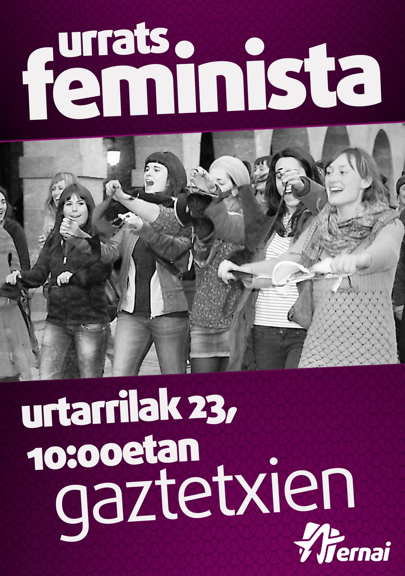 'Urrats feminista' landuko da bihar, gaztetxean