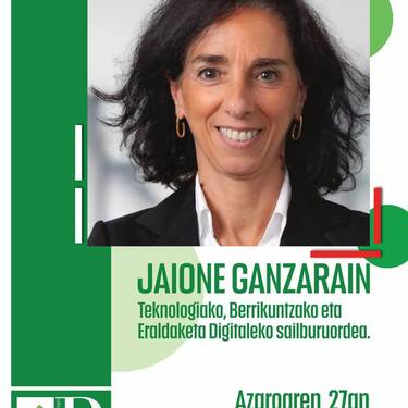 Hitzaldia: Jaione Ganzarain sailburuordea