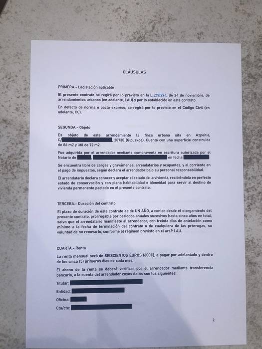 "Laguntza jasotzen nuenez, alokairua 150 euro gehiago"