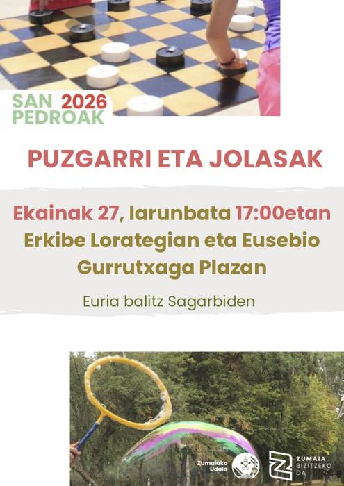 Sanpedroak: puzgarriak eta jolasak