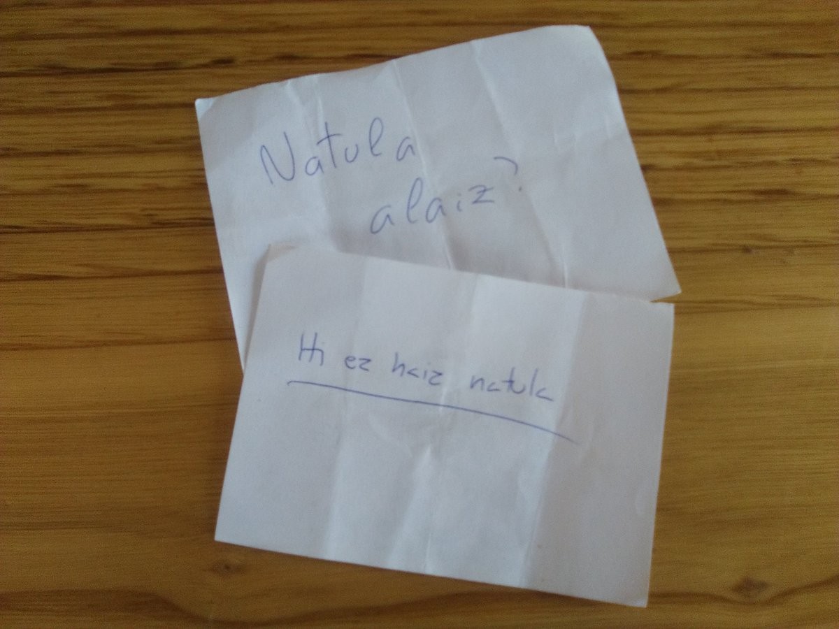 "M" eta "N" hizkiekin osatu dugu gure hiztegi "mundiala"
