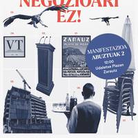 Manifestazioa: 'Turismoaren negozioari ez!'