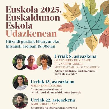 Euskola, Euskaldunon Eskola Udazkenean: 'Adimen artifiziala, euskararentzat pozoi ala ukendu?'