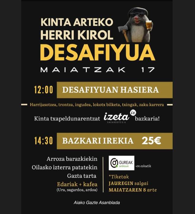 Kinta arteko herri kirol desafioa