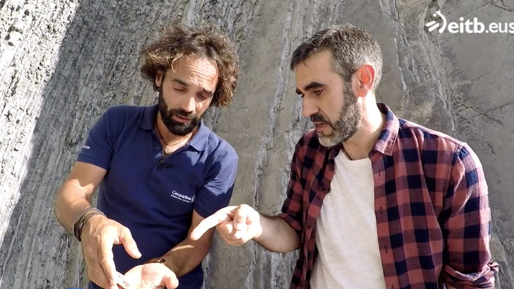 Flyscheko aztarna fosilak ETBko 'Teknopolis' saioan