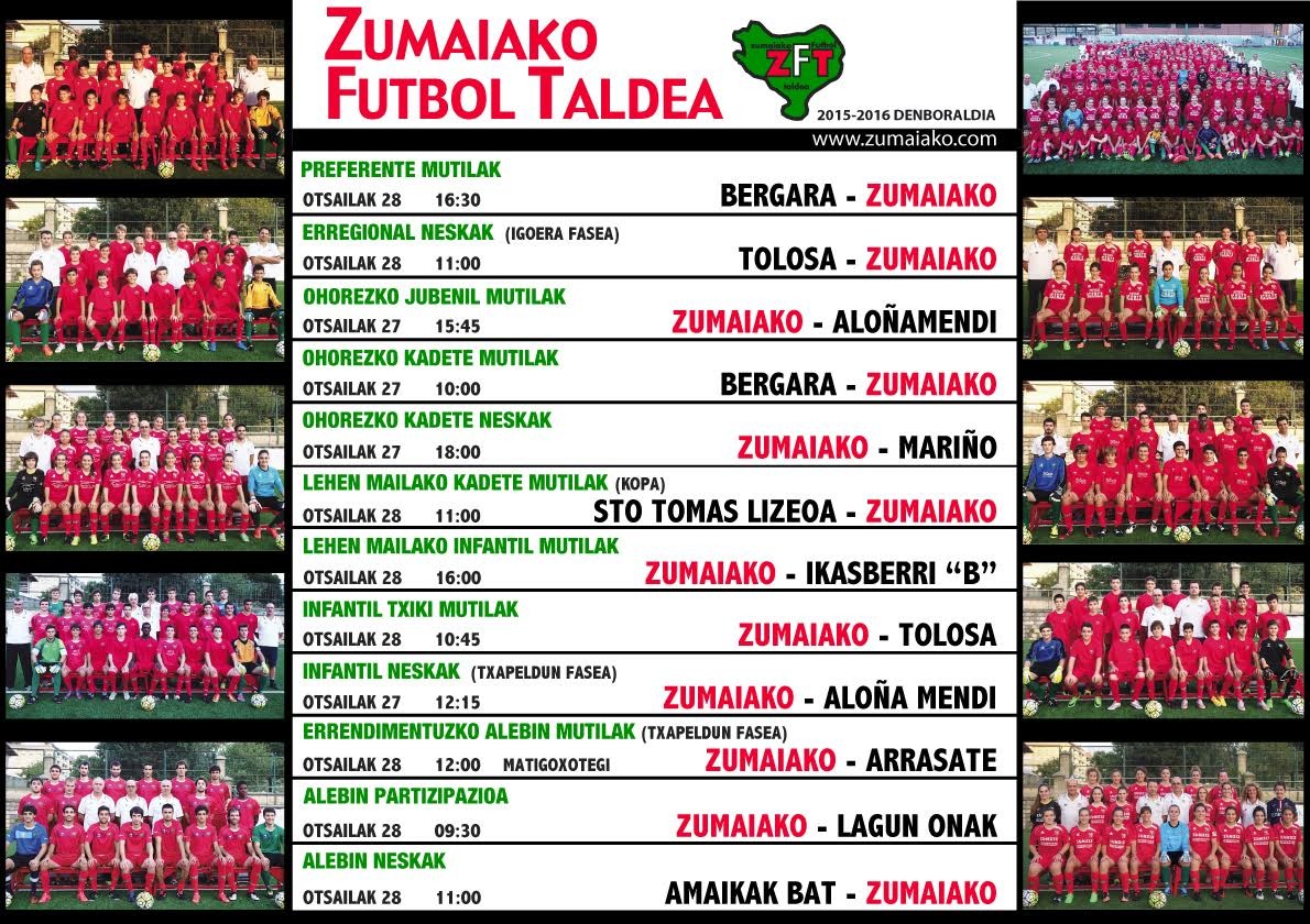 Zumaiako Futbol Taldearen partiduak