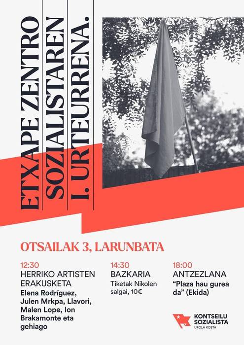 Etxape zentro sozialistaren lehen urteurrena