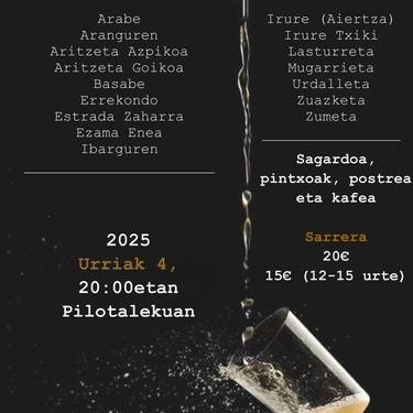 Errezilgo XII. Sagardo Txapelketa Herrikoia