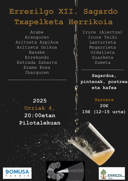 Errezilgo XII. Sagardo Txapelketa Herrikoia