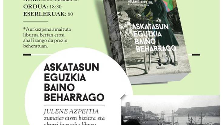 “Askatasun eguzkia baino beharrago” liburuaren aurkezpena