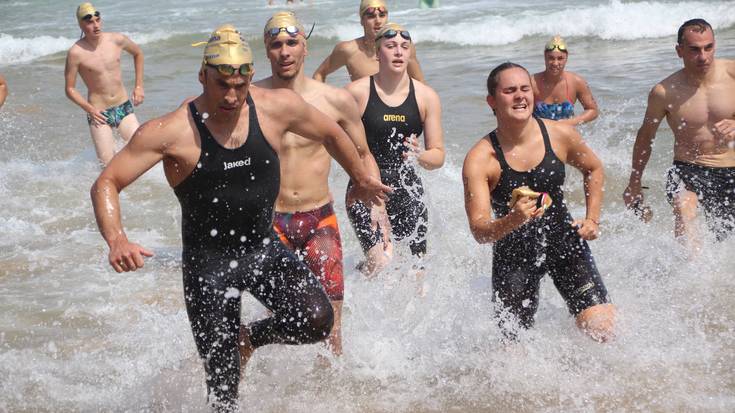 Kirola: Zarautz-Mollarri-Zarautz itsas zeharkaldia