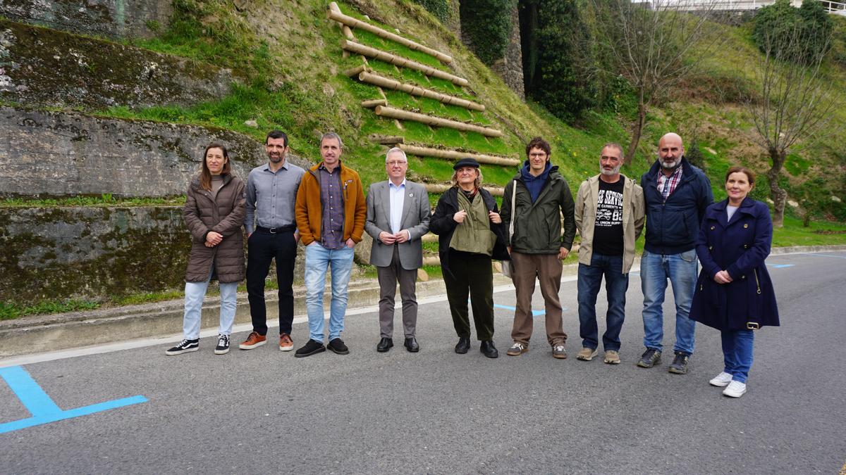 Paisaiaren bioingeniaritzako teknikak aplikatu dituzte Malkorbeko ezponda egonkortzeko