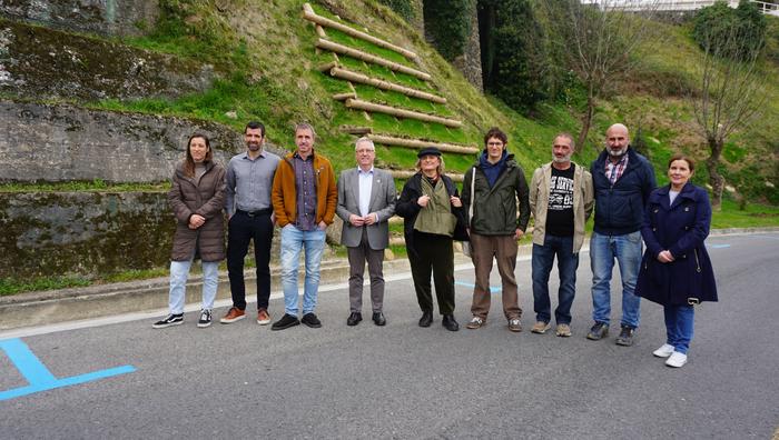 Paisaiaren bioingeniaritzako teknikak aplikatu dituzte Malkorbeko ezponda egonkortzeko