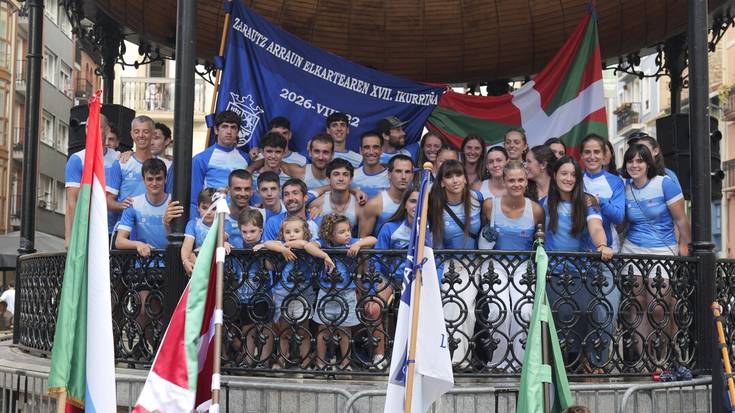 Harrera beroa Orioko eta Zarauzko arraunlariei, asteburuko lan bikaina aitortzeko