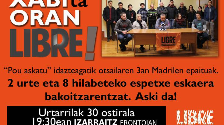 Argazki jendetsua: 'Xabi ta Oran libre!'