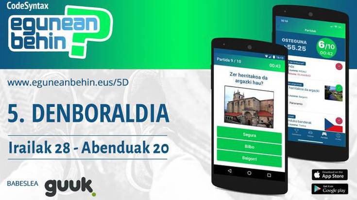 Baleikeren taldea martxan, gaur hasi den Egunean Behin jokoaren bosgarren denboraldian