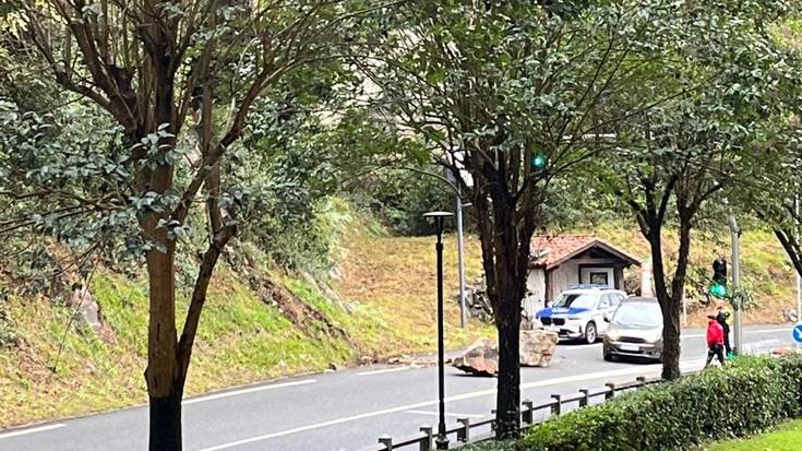 Harkaitz zati handia erori da errepidera Anibarko Portuan