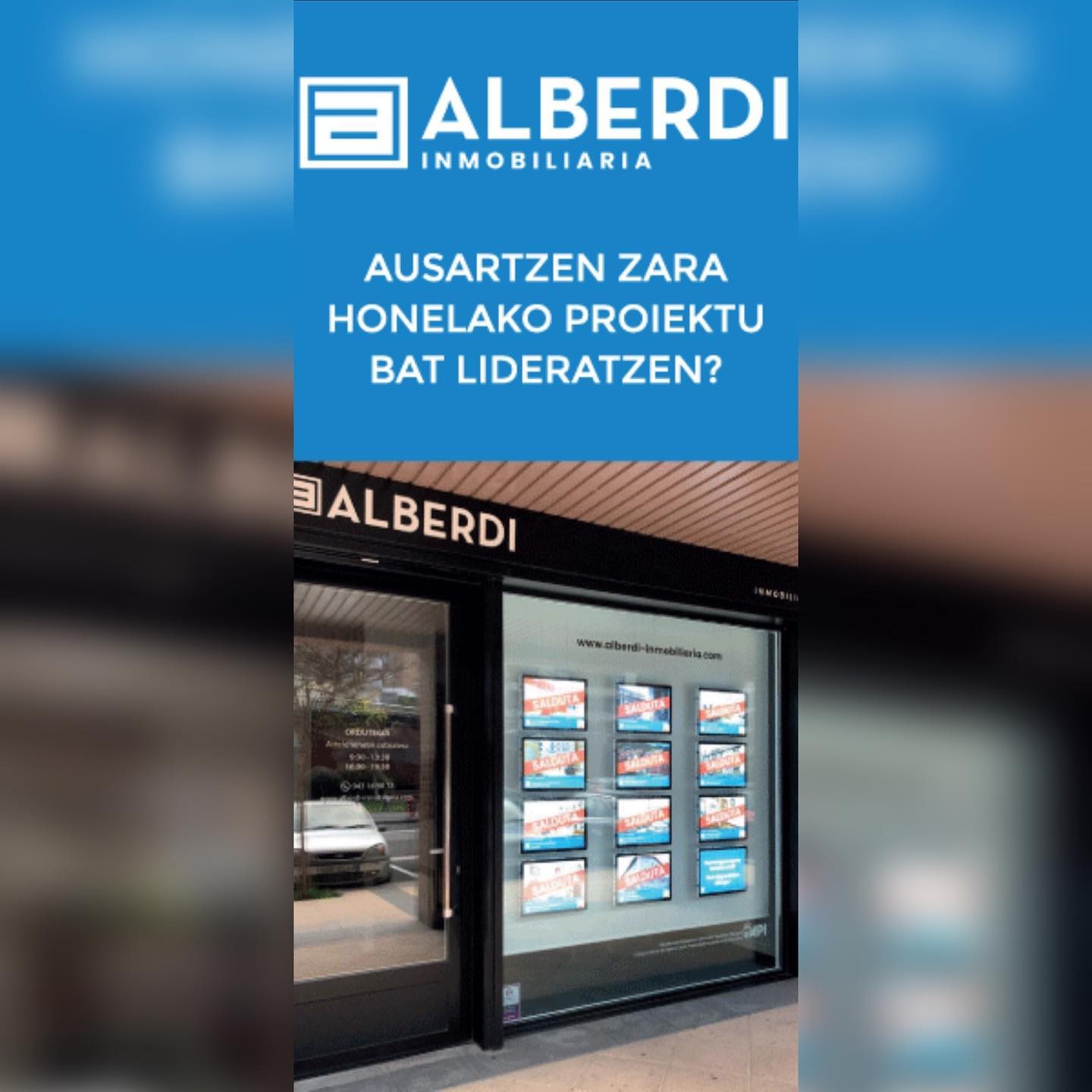 Alberdi Inmobiliaria: ausartzen zara honelako proiektu bat lideratzen?