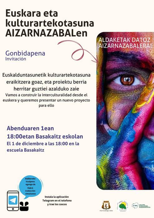 Euskararen Eguna: Euskara eta Kulturartekotasuna proiektuaren aurkezpena