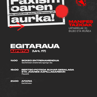 Faxismoaren eta estatuen autoritarismoaren aurkako egitaraua