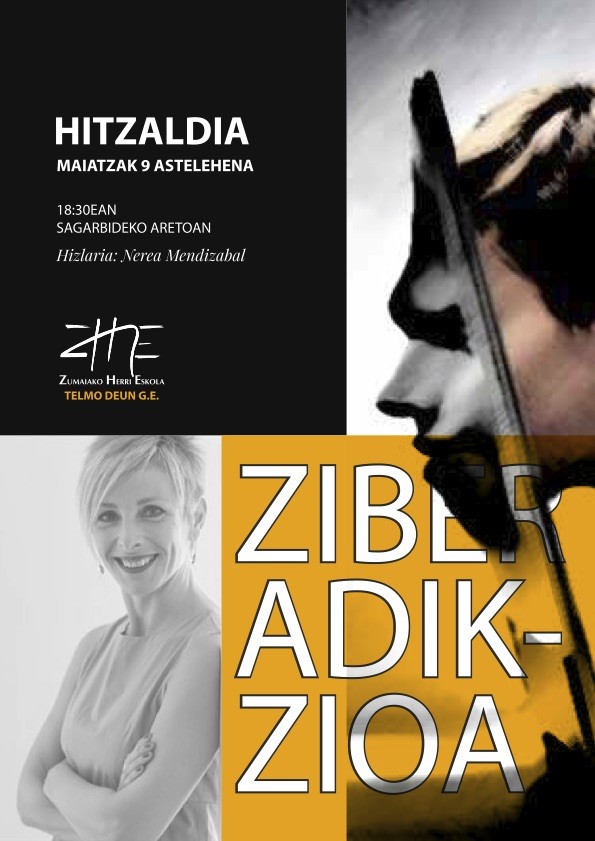 Ziberadikzioari buruzko hitzaldia izango da astelehean Sagarbideko aretoan