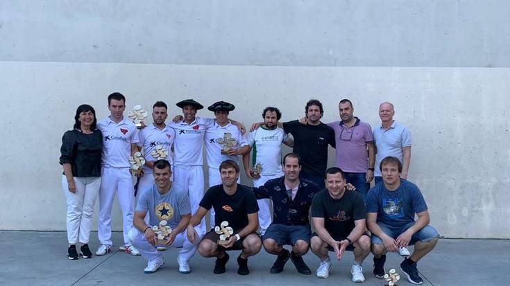 Odriozola eta Iribar garaile esku pilota txapelketa herrikoian