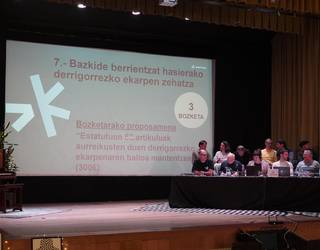 Ikastolen Elkartearen Batzar Nagusia egin dute Zumaian