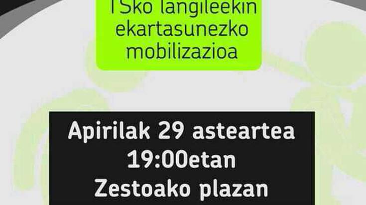 TS Fundicioneseko langileei elkartasuna adierazi die Azpeitiko EH Bilduk